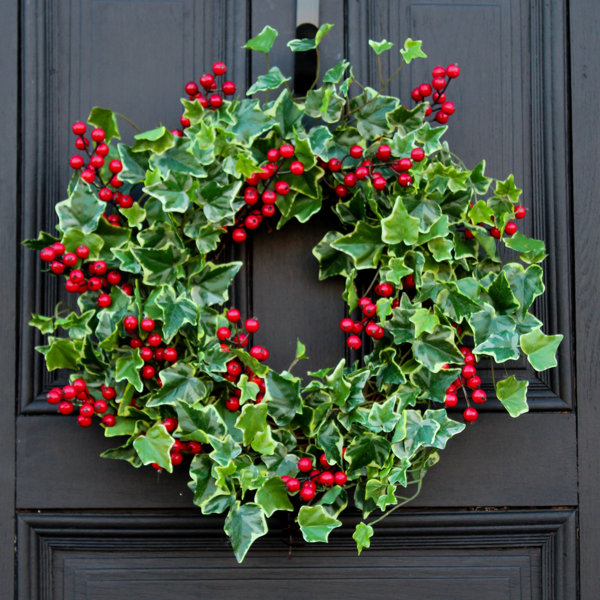 The Holiday Aisle® English Ivy and Christmas Berry Wreath